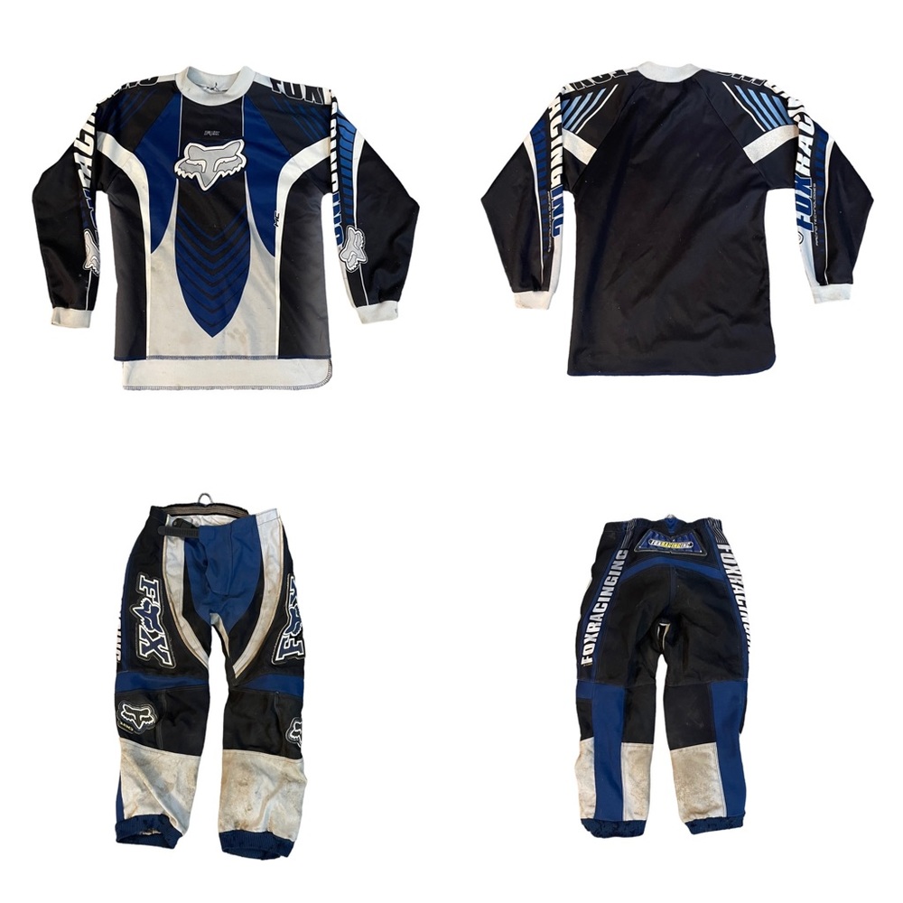 Y2K Fox Racing 180 Kit Youth Motocross Dirt Bike Quad Jersey Riding Pants Set Md